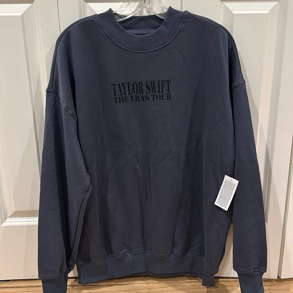 Taylor Swift Eras Tour blue crewneck - new with tag! 
Size S